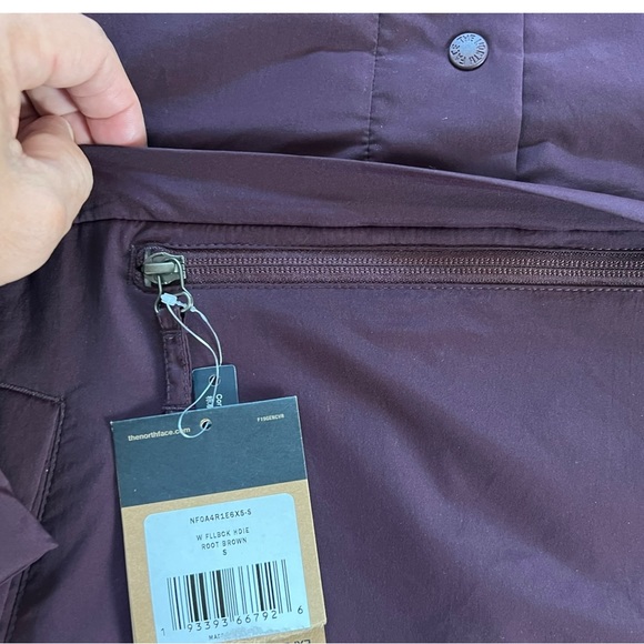 NWT The North Face Women Fallback Hoodie Trail Outdoor Coat Jacket Root Brown S - Picture 13 of 16